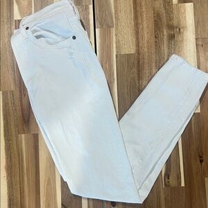 Levi’s Premium 501 S Skinny White Jeans High Rise Button Fly W26 L28